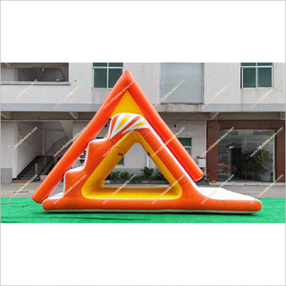 Inflatable Water Slide Floating Game Climbing Mountain Triangle Slides Inflatable Water Toys For Lake