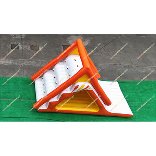 Inflatable Water Slide Floating Game Climbing Mountain Triangle Slides Inflatable Water Toys For Lake