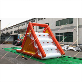 Inflatable Water Slide Floating Game Climbing Mountain Triangle Slides Inflatable Water Toys For Lake