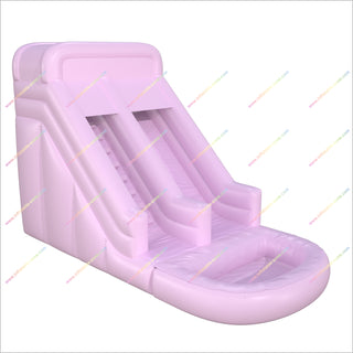 Bounce House Water Slide Pastel Pool Garden Outdoor Play Commercial Inflatable Water Slide For Adults