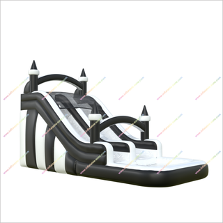 Black And White Water Slide Blow Up Pool Buy Commercial Playground Equipment Inflatable Water Slide For Pool Rental