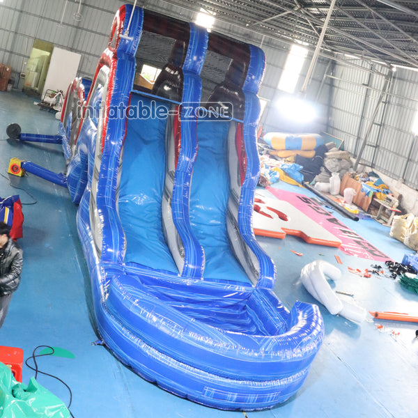 Large Inflatable Water Slide Obstacle Course Birthday Party Jump Near Me With Pool