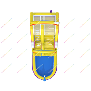 Rainbow Waterslide Splash Inflatable Pool Sunny And Fun Deluxe Inflatable Water Slide Swimming Pool For Outdoor