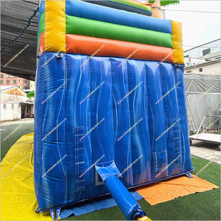 Backyard Blow Up Water Slide Commercial Wet Dry Combo Bounce House Inflatable Water Slide With Big Pool
