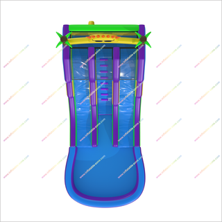 Sunflower-Themed Inflatable Water Slide With Two Slides Massive Inflatable Pool Bounce Houses Water Slides For Sale