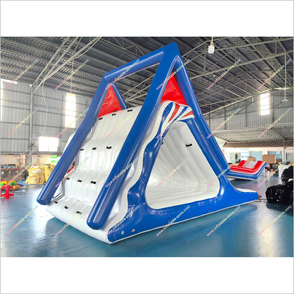 Triangle Inflatable Water Park Equipment Floating Island Commercial In