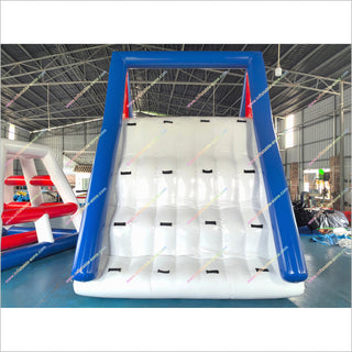 Triangle Inflatable Water Park Equipment Floating Island Commercial Inflatable Water Slides For Sale