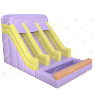 Pastel Party Ultimate Dual Water Slide Inflatable Big Swimming Pool Inflatable Water Slides For Yard