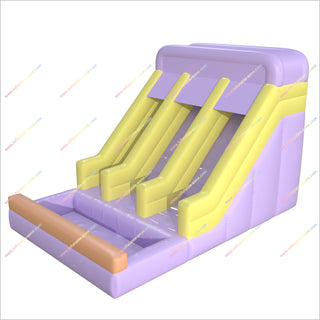 Pastel Party Ultimate Dual Water Slide Inflatable Big Swimming Pool Inflatable Water Slides For Yard