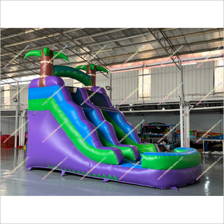 Purple Crush Inflatable Water Slides Into Pool Buy Soft Play Equipment Waterslide Pool Near Me