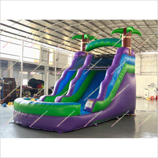 Purple Crush Inflatable Water Slides Into Pool Buy Soft Play Equipment Waterslide Pool Near Me
