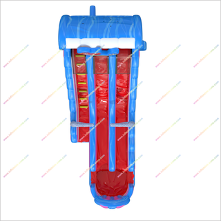 Mermaid Theme Party Inflatable Water Slides Pool Happy Hop Jump And Splash Double Water Slide