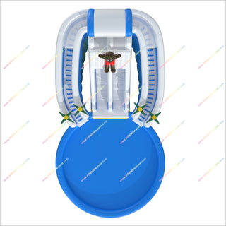 Bear-Themed Crazy Inflatable Water Slides Big Splash Pool Giant Inflatable Water Park For Sale
