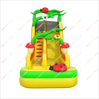 Best Deals On Inflatable Water Slides Ladybugs Mushrooms And Flowers Backyard Water Slides For Pools