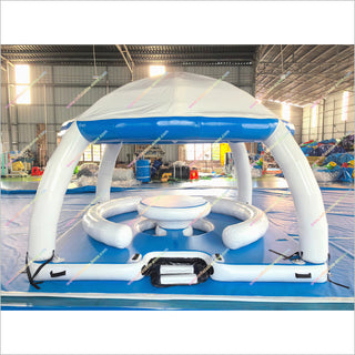 Inflatable Water Tent Floating Island Near Me Inflatable Platform Dock Pool Floats With Shade For Adults