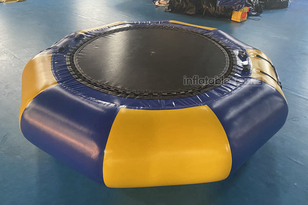 Inflatable Water Trampoline Inflatable Jumping Bed Floating Round Inflatable Water Jumper Bounce Equipment