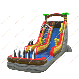 Jurassic-Themed Inflatable Waterslide And Pool Dinosaurs With Claws Water Slide Inflatable For Adults