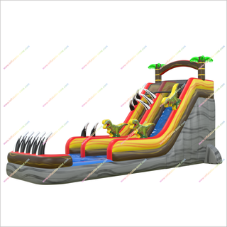 Jurassic-Themed Inflatable Waterslide And Pool Dinosaurs With Claws Water Slide Inflatable For Adults