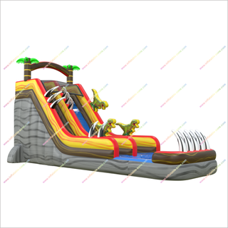 Jurassic-Themed Inflatable Waterslide And Pool Dinosaurs With Claws Water Slide Inflatable For Adults