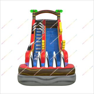 Jurassic-Themed Inflatable Waterslide And Pool Dinosaurs With Claws Water Slide Inflatable For Adults