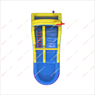Rainbow-Themed Inflatable Waterslide Bounce House Inflatable Party Games Best Water Slide For Pool