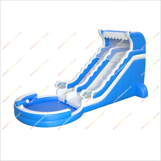 Fun Family Games Water Slide Inflatable Rental Near Me Dolphin Pool Inflatable Waterslide For Adults