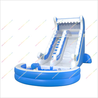 Fun Family Games Water Slide Inflatable Rental Near Me Dolphin Pool Inflatable Waterslide For Adults