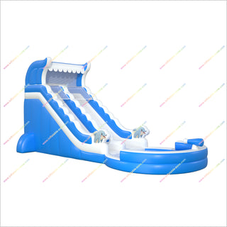Fun Family Games Water Slide Inflatable Rental Near Me Dolphin Pool Inflatable Waterslide For Adults
