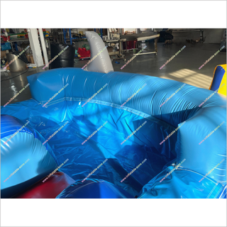 Cheap Palm Trees Inflatable Waterslide Near Me Commercial Single Lane Inflatable Water Slide Splash Pool