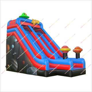 Inflatable Space Jump And Slide Bounce House Amusement Center Inflatable Wet And Dry Slide For Adventure Parks