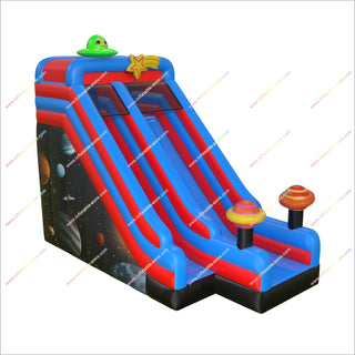 Inflatable Space Jump And Slide Bounce House Amusement Center Inflatable Wet And Dry Slide For Adventure Parks