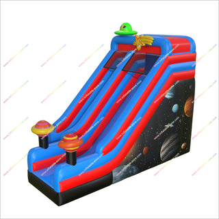 Inflatable Space Jump And Slide Bounce House Amusement Center Inflatable Wet And Dry Slide For Adventure Parks