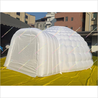 Large Party House Inflatable White Dome Tent Blow Up Camping Tent Inflatable Igloo Dome For Sale