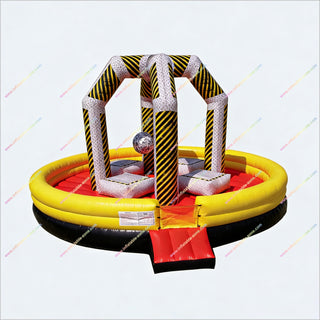 Inflatable Wrecking Ball Demolition Inflatable Knockout Games Interactive Fun Wrecking Ball Inflatable For Sale