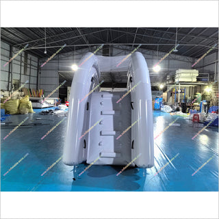 Luxury Inflatable Yacht Lake Float Dock Waterslide Inflatable Floating Yacht Water Slide For Sale