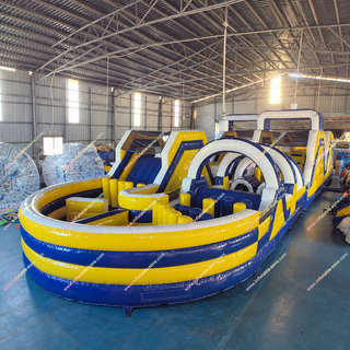 Boost attraction at your venue with this Inflatable 5K Fun Run Obstacle Course. Built for commercial playground use, it features a massive bouncy course packed with climbs, tunnels, and challenges. Perfect for indoor setups, gyms, schools, and events, this inflatable assault course offers durable construction, safe play, and exciting race-style fun.