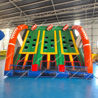 Add competitive fun to any event with this Inflatable Football Throwing Game. Built for tournaments and group play, it lets adults test accuracy and throwing skills. Ideal for parties, schools, sports days, and team-building, this durable inflatable delivers fast-paced, interactive entertainment indoors or outdoors.
