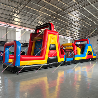 Take the fun indoors! This commercial-grade inflatable assault course is the perfect centerpiece for play centers and high-energy indoor events. Packed with thrilling obstacles, climbing walls, and a fast slide, it delivers epic fun for both kids' parties and adult team building. A high-throughput rental favorite—add it to your inventory today!