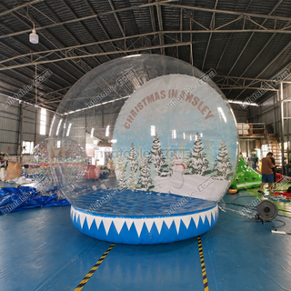 Introducing our Inflatable Christmas Bubble Tent, a festive addition to your holiday decor! This transparent snow globe-inspired dome creates a magical atmosphere, perfect for seasonal celebrations and gatherings. Transform your space into a winter wonderland with this charming inflatable centerpiece.