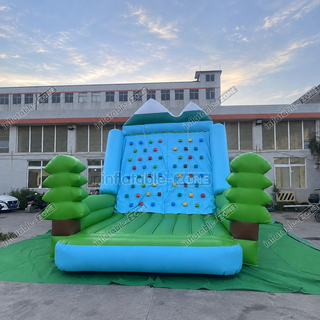 Conquer new heights with our Inflatable Climbing Wall Game Bounce House! This outdoor sports game combines the thrill of climbing with the fun of bouncing. Perfect for active kids and adventurous adults, it's a safe and exciting addition to any backyard or event. Get ready to reach the top and bounce back down for endless fun!