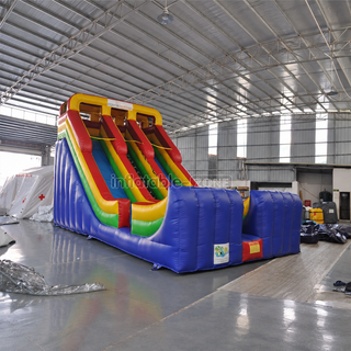 Get ready to slide into excitement with our Colorful Inflatable Dry Slide! This blow-up slip and slide promise endless fun for kids and adults alike. With vibrant colors and a thrilling design, it's the perfect addition to any outdoor event or party. Jump, slide, and laugh your way to unforgettable memories with this inflatable delight!
