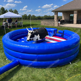 Bring the excitement of the rodeo home with our Inflatable Electric Bull! Our Bull Ride Machine offers all the thrills of mechanical bull riding for sale at a competitive price. Perfect for parties or events, challenge your friends to see who can tame the bull the longest. Experience the adrenaline rush today!