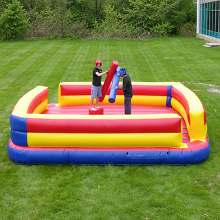 Step into the Inflatable Joust Arena for epic gladiator-style battles! Equipped with foam jousting sticks, this interactive game promises fun-filled challenges for parties, team events, and more. Test your balance, strength, and strategy in a safe and thrilling environment. Perfect for all ages!