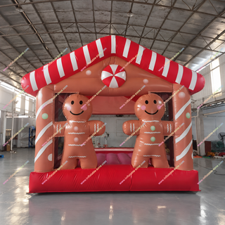 Add festive cheer with this Inflatable Gingerbread House! Perfect as a small jumping castle for Christmas parties, yard decorations, or rentals, it’s a budget-friendly bouncer that entertains safely. Its charming holiday design creates a magical atmosphere, delighting kids and guests alike while making your event unforgettable.