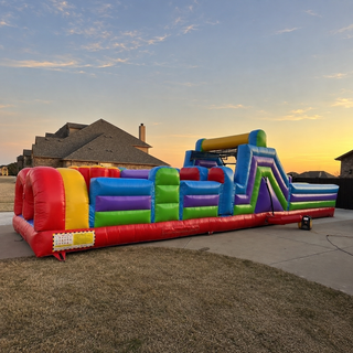 Gear up for an epic challenge with our Inflatable Obstacle Course! Race through bouncy obstacles inspired by Ninja Warrior, conquer the assault course, and emerge victorious. Bring the thrill of competition to your event and unleash your inner warrior on this ultimate inflatable adventure!