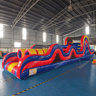 Race to the finish with our Inflatable Obstacle Course! Featuring exciting challenges and thrilling obstacles, this bouncy race course is perfect for competitive fun at parties, events, and gatherings. Get ready to bounce, race, and conquer the course!