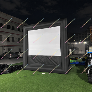 Upgrade any event with this inflatable outdoor projector screen, perfect for movie theater–style parties and rentals. Designed for clear viewing day or night, it offers a smooth projection surface, quick setup, and stable outdoor performance. Lightweight and easy to store, it’s ideal for backyard movie nights, party houses, community events, and open-air cinema experiences.