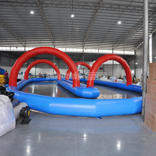 Rev up the excitement with our Inflatable Race Track for Bumper Cars! Perfect for adding thrills to any event, this track is designed for high-speed fun with bumper cars or Zorb balls. Easy to set up and durable, it promises hours of racing excitement for participants of all ages.