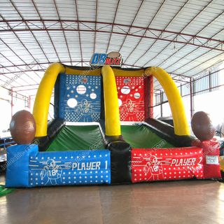 Score big with our Inflatable Rugby Sport Game! Perfect for outdoor fun, this inflatable England football game adds excitement to any event. Gather your friends and family for a friendly match of rugby or soccer. With its durable design and vibrant colors, it's sure to be a hit at your next outdoor gathering!