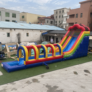 Make a splash with our Inflatable Slip N Slide! This large outdoor waterslide is perfect for above ground pools, offering hours of fun for all ages. Dive into summer excitement and turn your backyard into a water wonderland today!